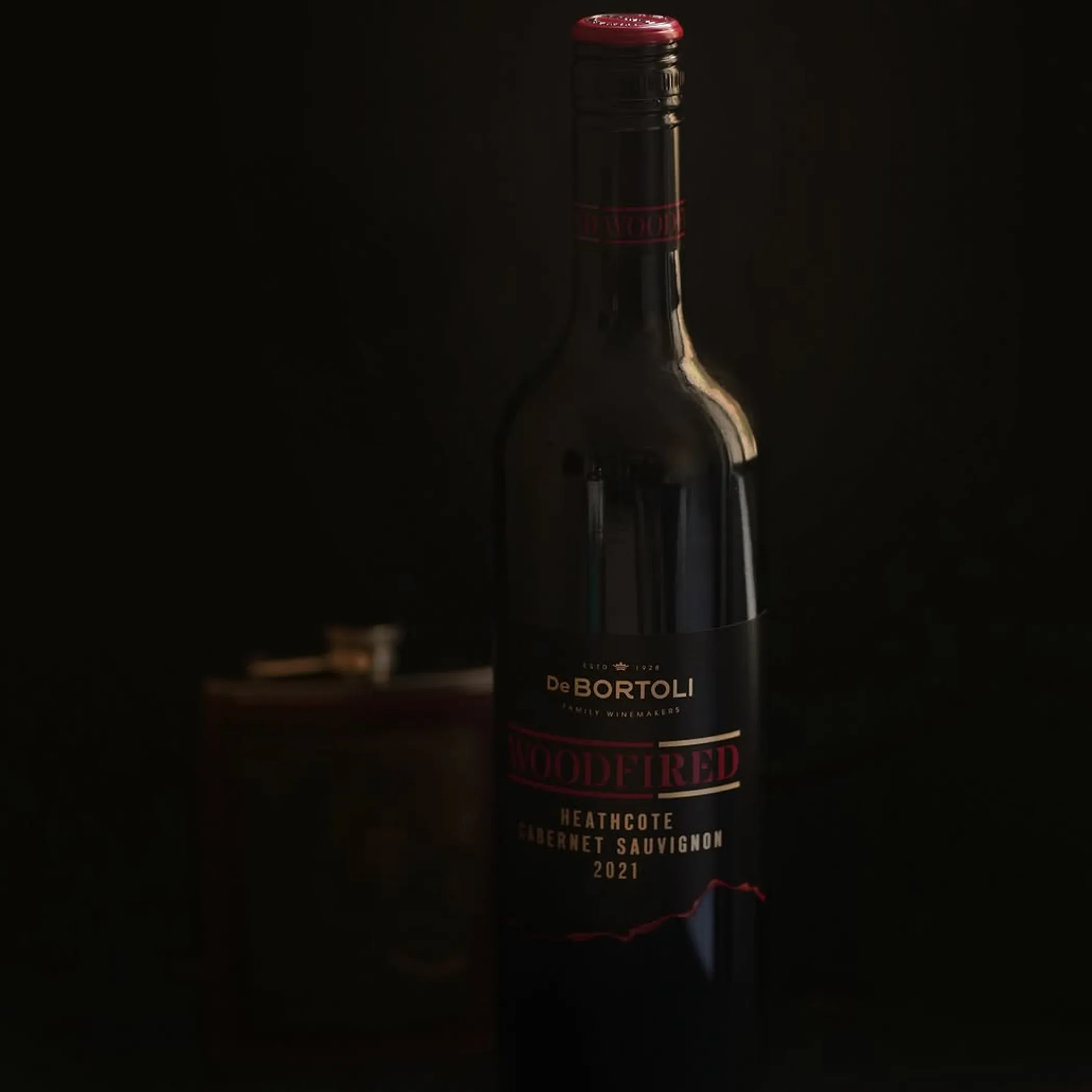 hunter valley wine glass and bottle