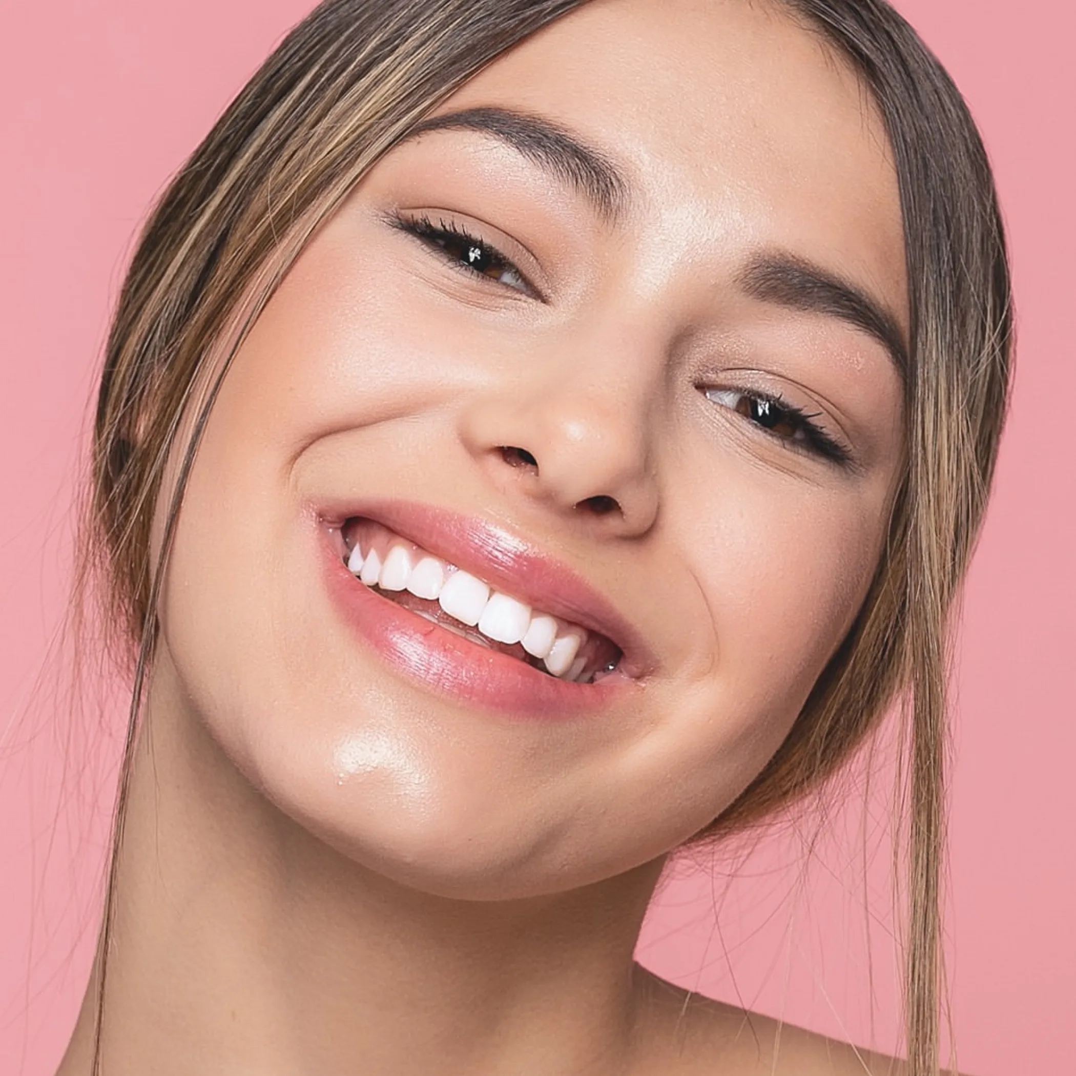 healthy-looking skin close-up